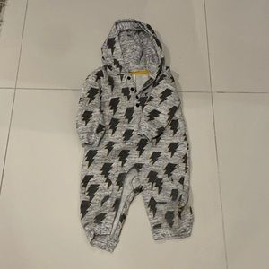 Lightning Bolt Onesie fleece